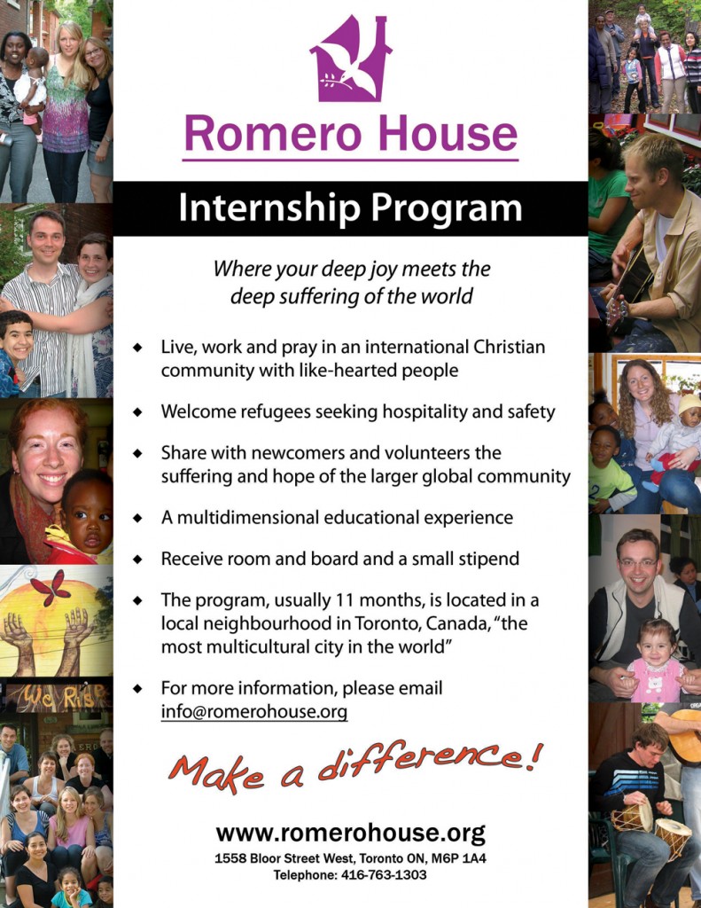 Romero House Internship Letter Sized